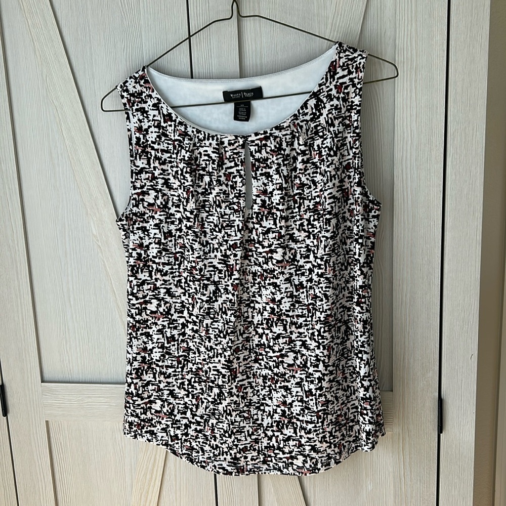 Kasper Women's Black and White Blouse